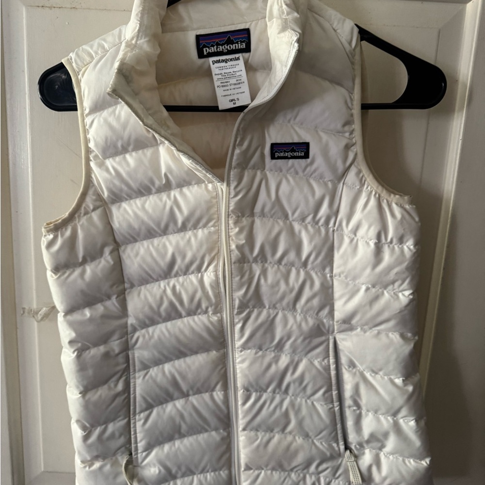 Patagonia white Puffer Vest